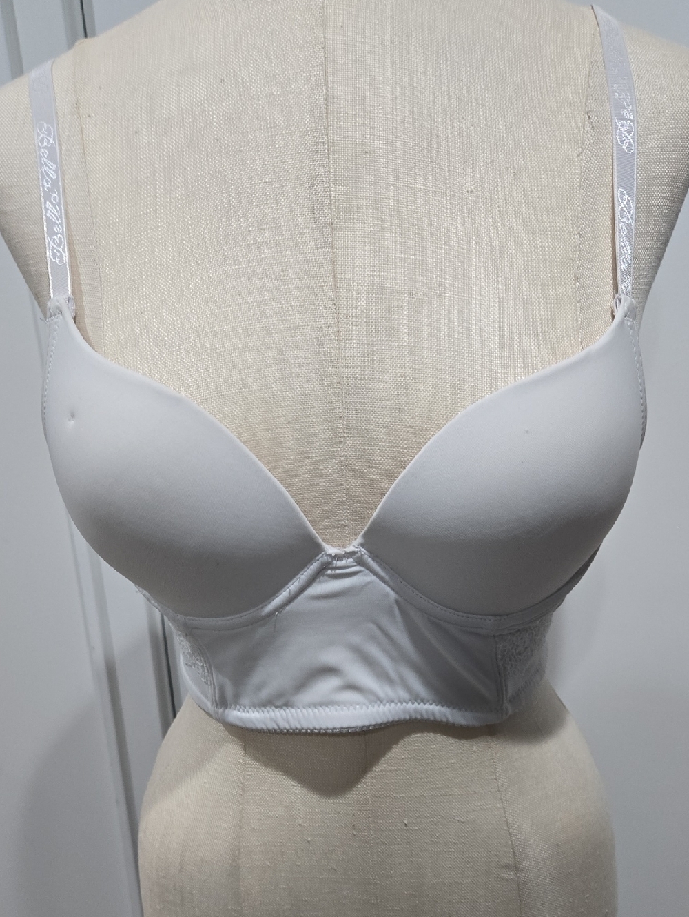 Longline T-Shirt Bra with Smooth Molded Cups — White